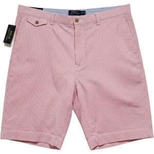 Polo Ralph Lauren Pink Seersucker Shorts 38T NWT Classic‎ Fit Stretch Prep Golf